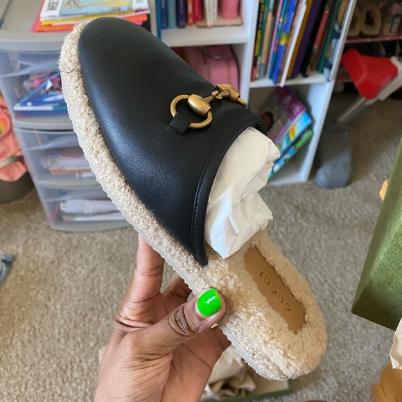 COPY - 100% authentic Leather Gucci Mules/Slides/Slippers 37 - Picture 3 of 7
